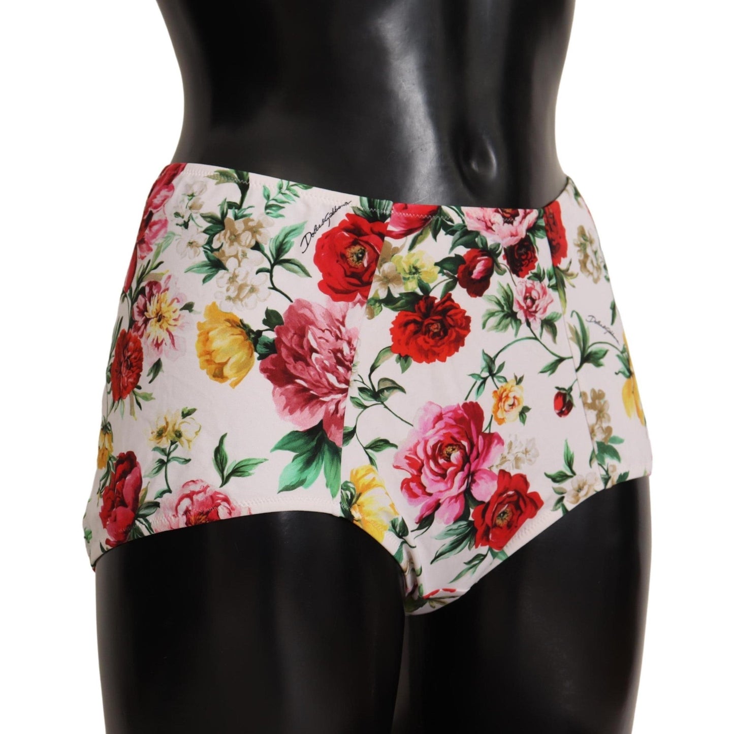 White Floral Print Swimwear Beachwear Bottom Bikini