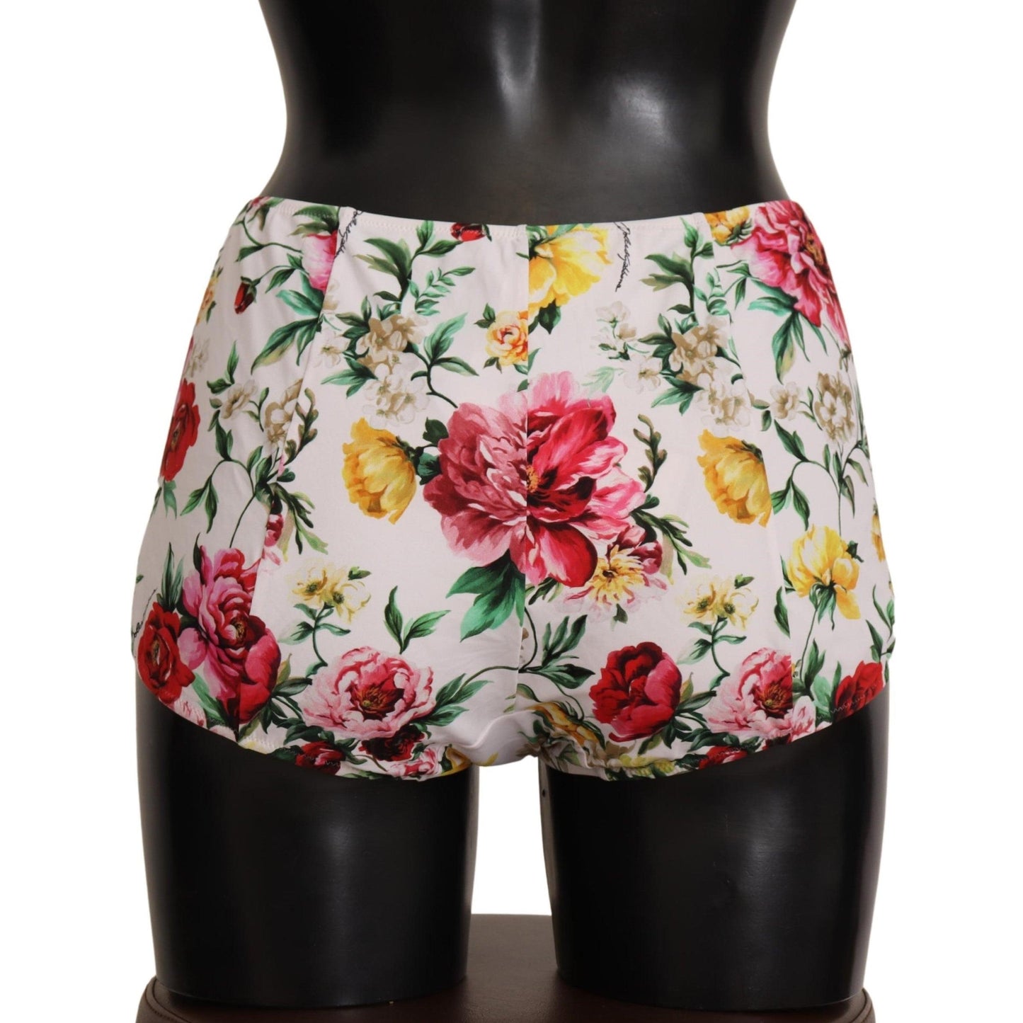 White Floral Print Swimwear Beachwear Bottom Bikini