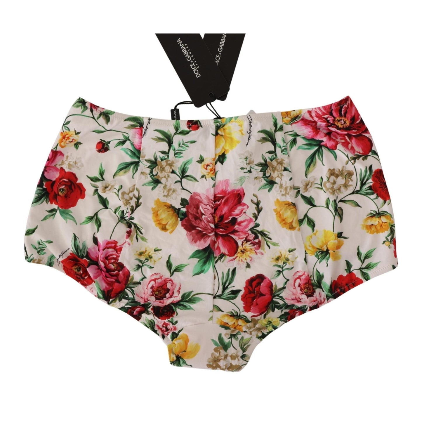 White Floral Print Swimwear Beachwear Bottom Bikini