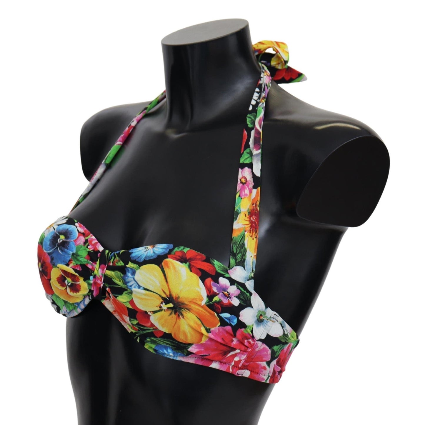 Multicolor Floral Print Swimwear Bikini Tops
