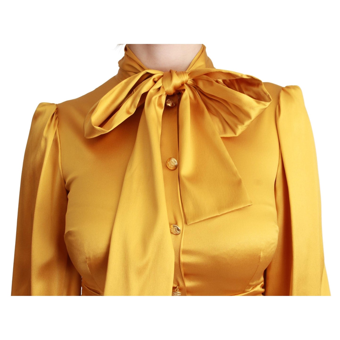 Yellow Silk Stretch Sheath Bodycon Mini Dress