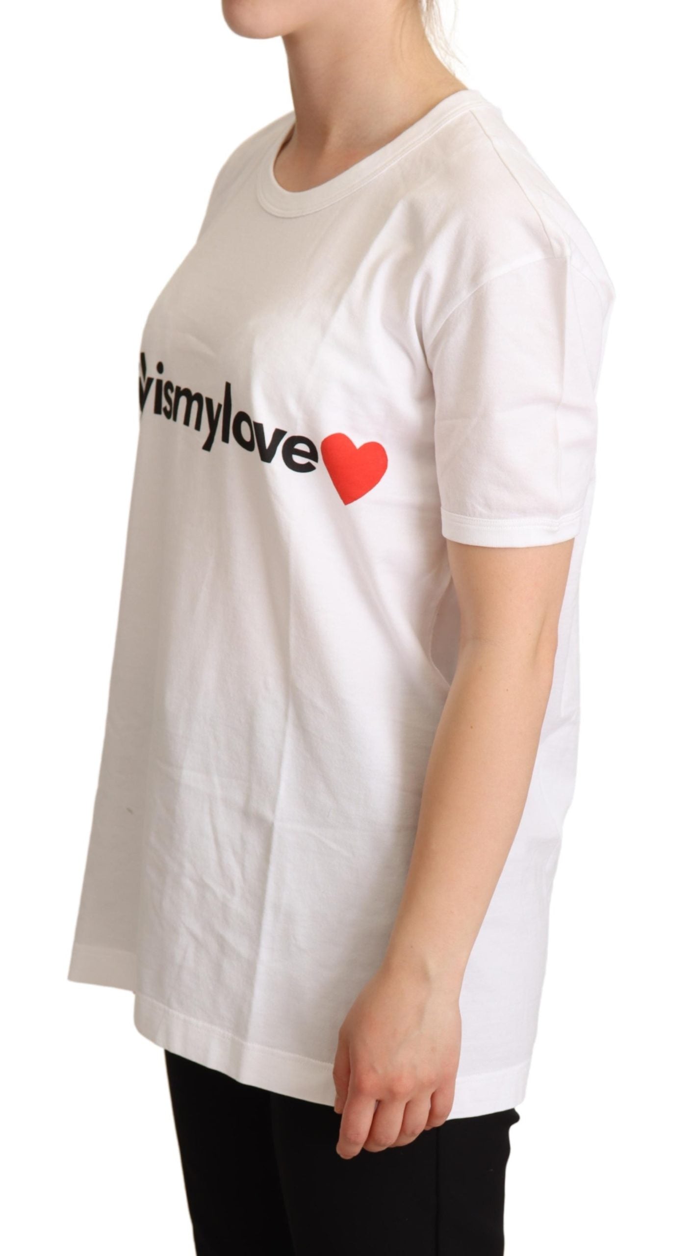 White Cotton #sicilyismylove Top T-shirt