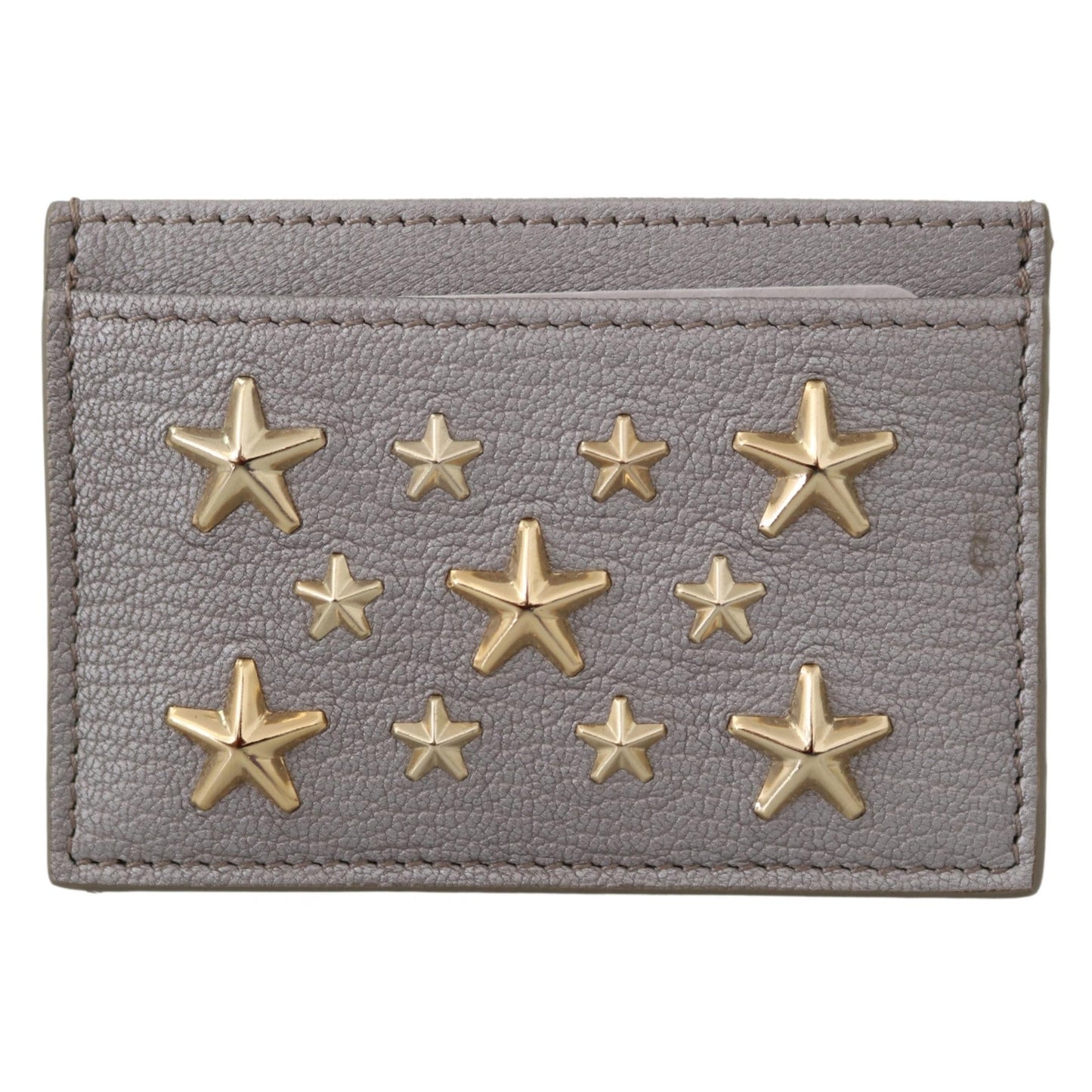 Umika Light Khaki/Gold Leather Card Holder - coffeewithmee2