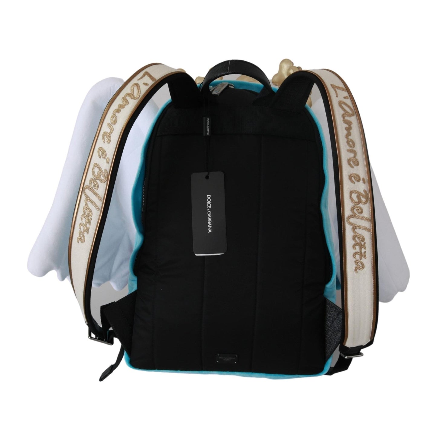 Red Blue Heart Wings DG Crown School Backpack - coffeewithmee2