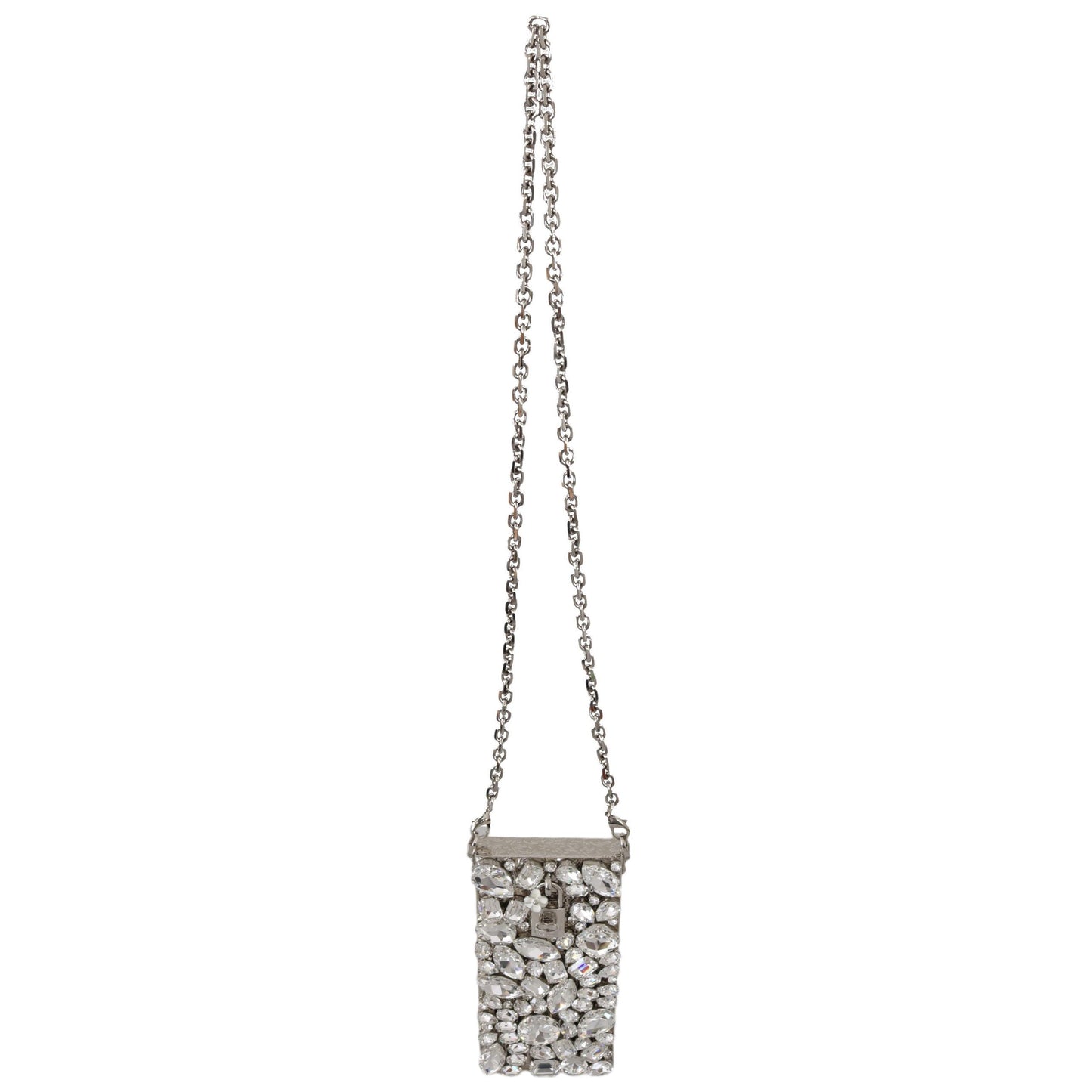 Cross Body Silver Crystal Brass Crystal Purse - coffeewithmee2