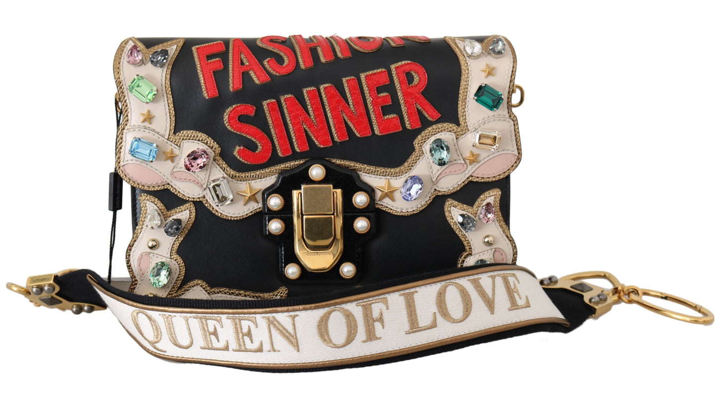 Leather Crystal Fashion Sinner LUCIA Purse - coffeewithmee2