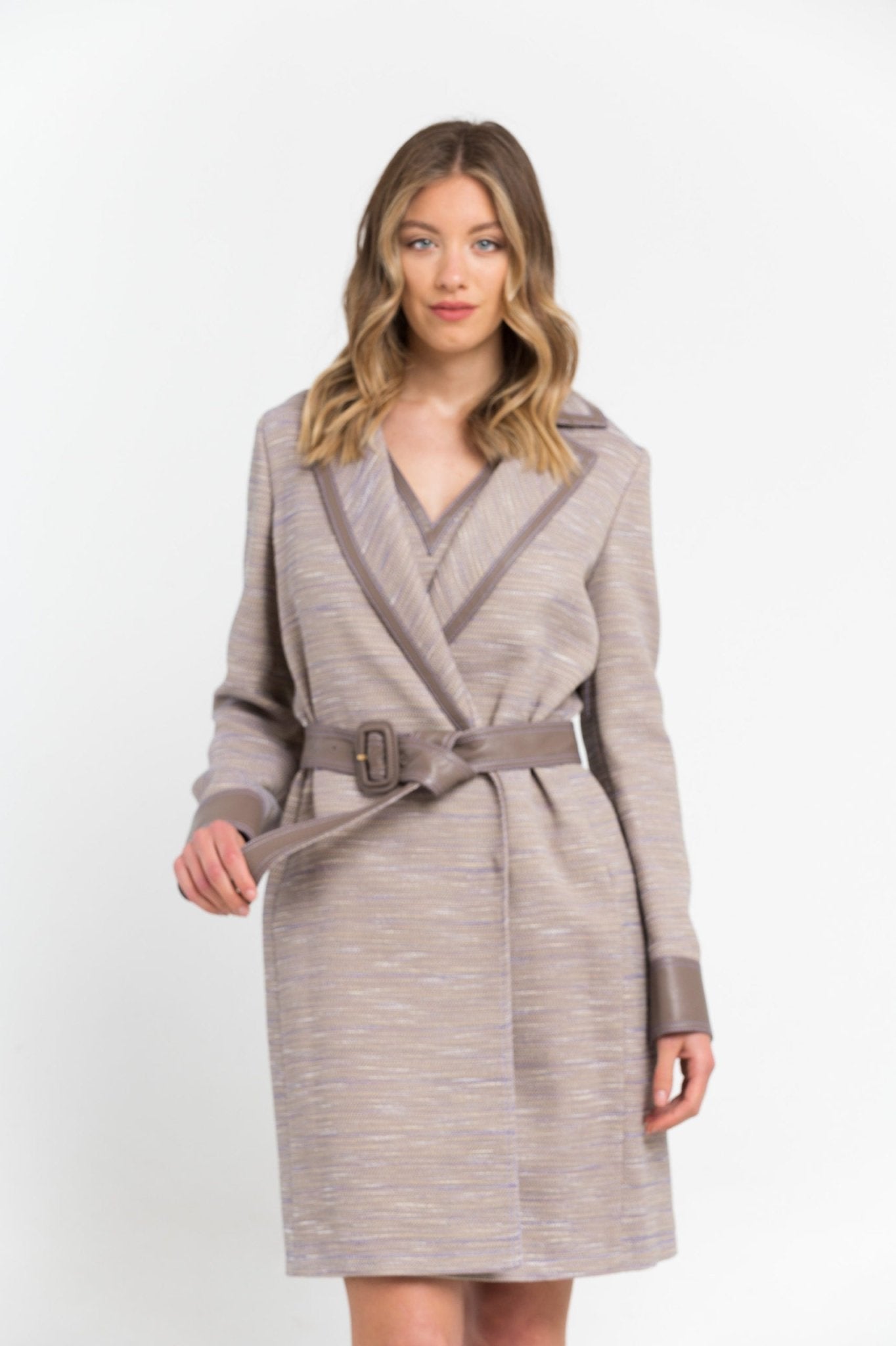 B Camel Jackets & Coat - coffeewithmee2TrussardiP3737S