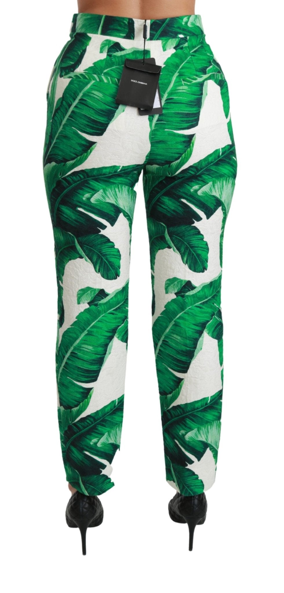 Banana Leaf High Waist Slim Trouser Pants - coffeewithmee2Dolce & GabbanaP2841S