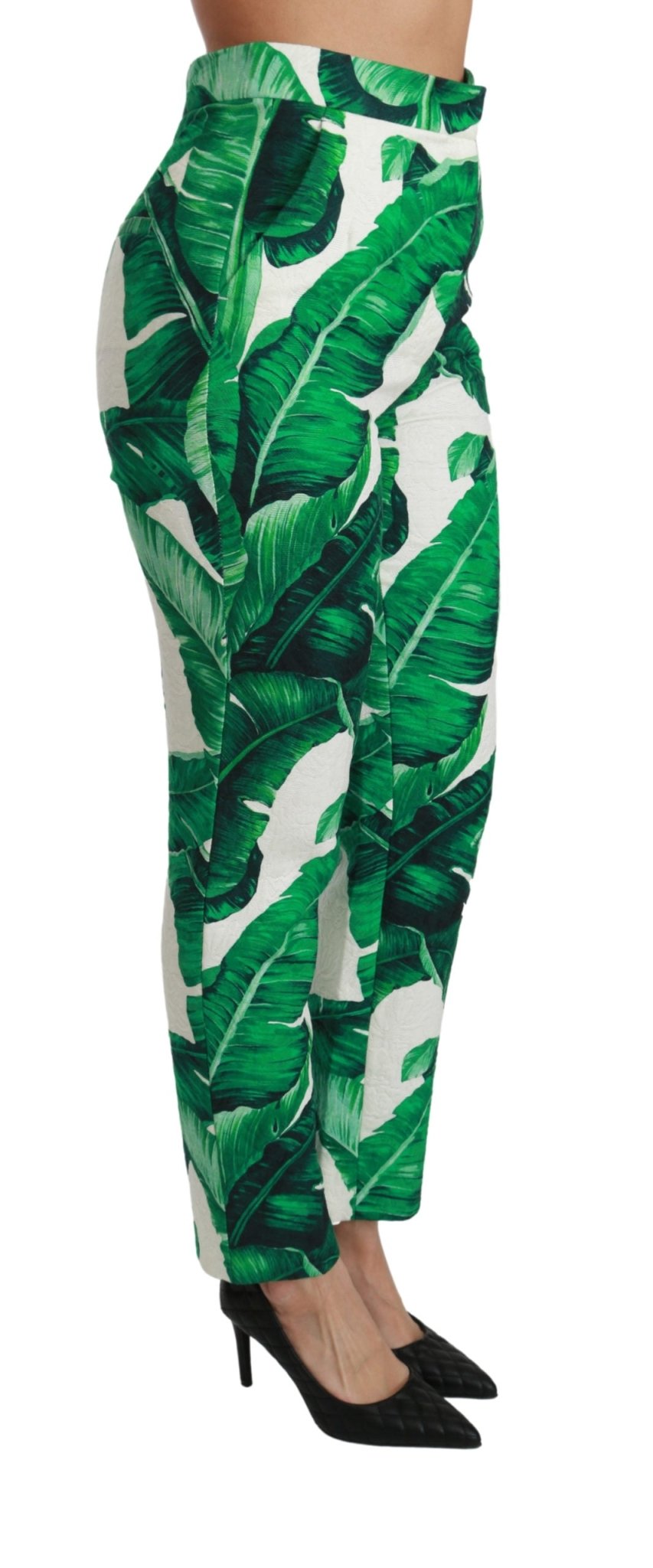 Banana Leaf High Waist Slim Trouser Pants - coffeewithmee2Dolce & GabbanaP2841S