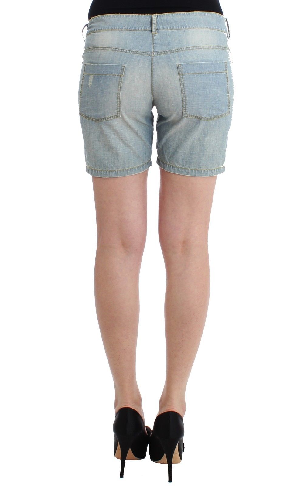 Beachwear Blue Denim City Casual Dress Shorts - coffeewithmee2Ermanno ScervinoP0865S