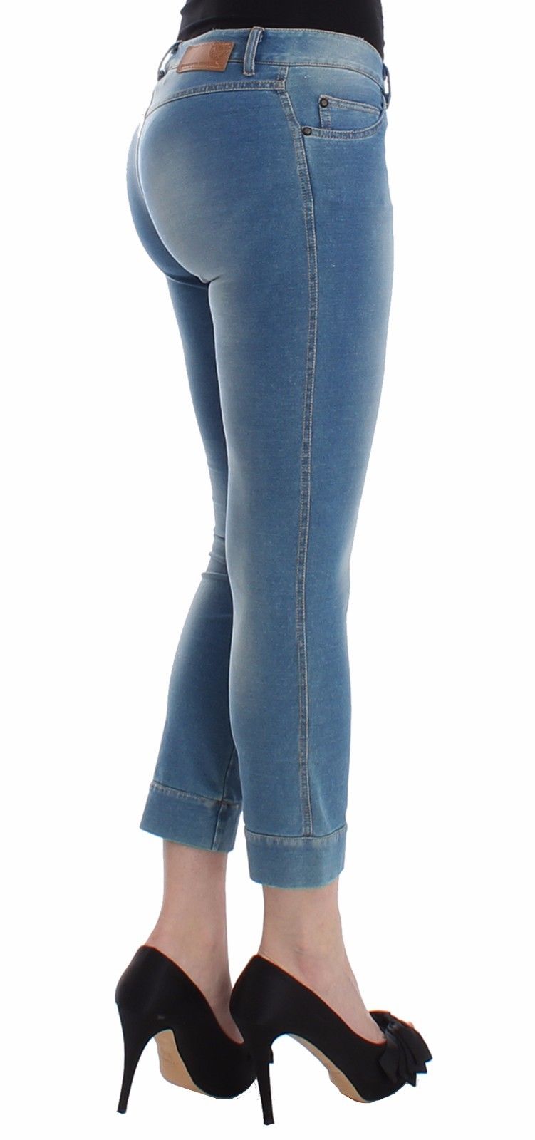 Beachwear Blue Jeans Capri Pants Cropped - coffeewithmee2Ermanno ScervinoP0804S