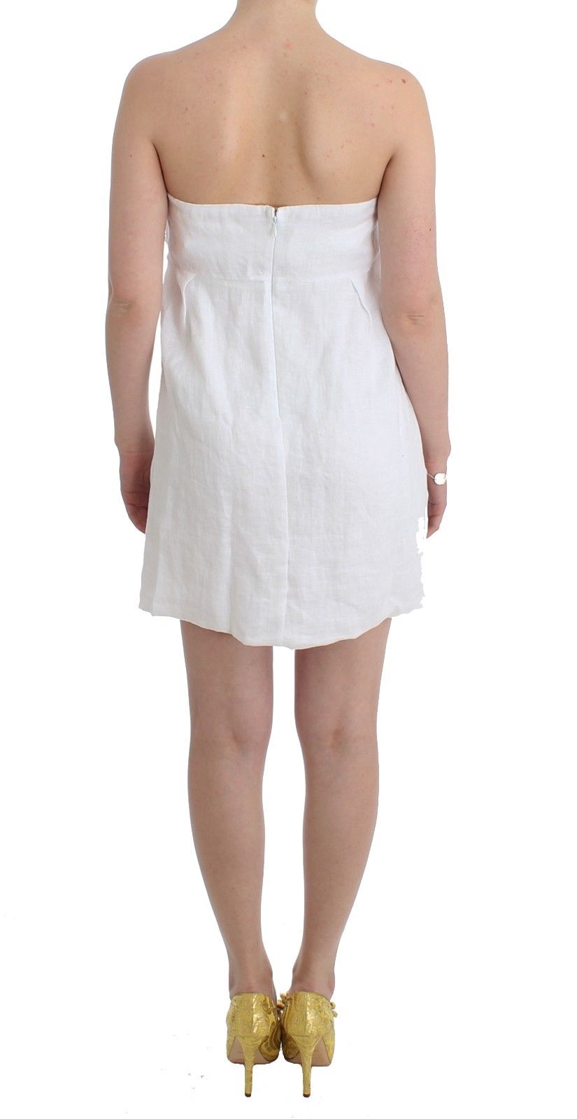 Beachwear White Beach Dress Bustier Mini - coffeewithmee2Ermanno ScervinoP0816S