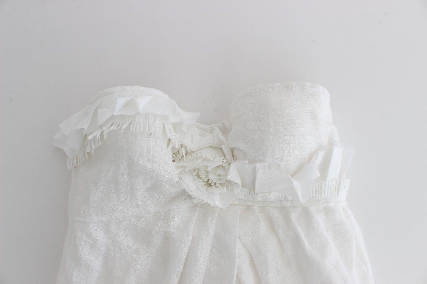 Beachwear White Beach Dress Bustier Mini - coffeewithmee2Ermanno ScervinoP0816S