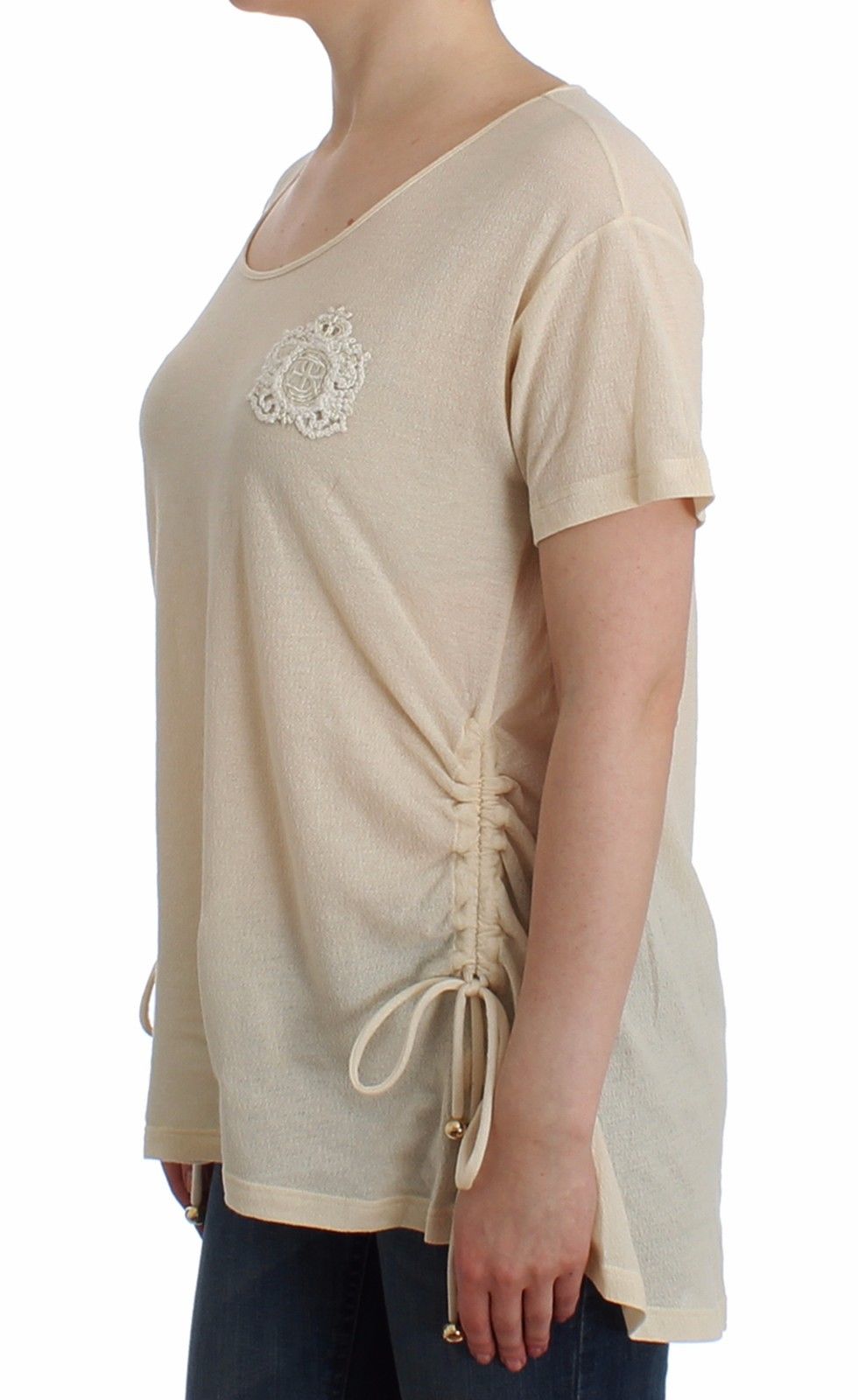 Beachwear White Maxi T-Shirt Top Blouse - coffeewithmee2Ermanno ScervinoP0844S