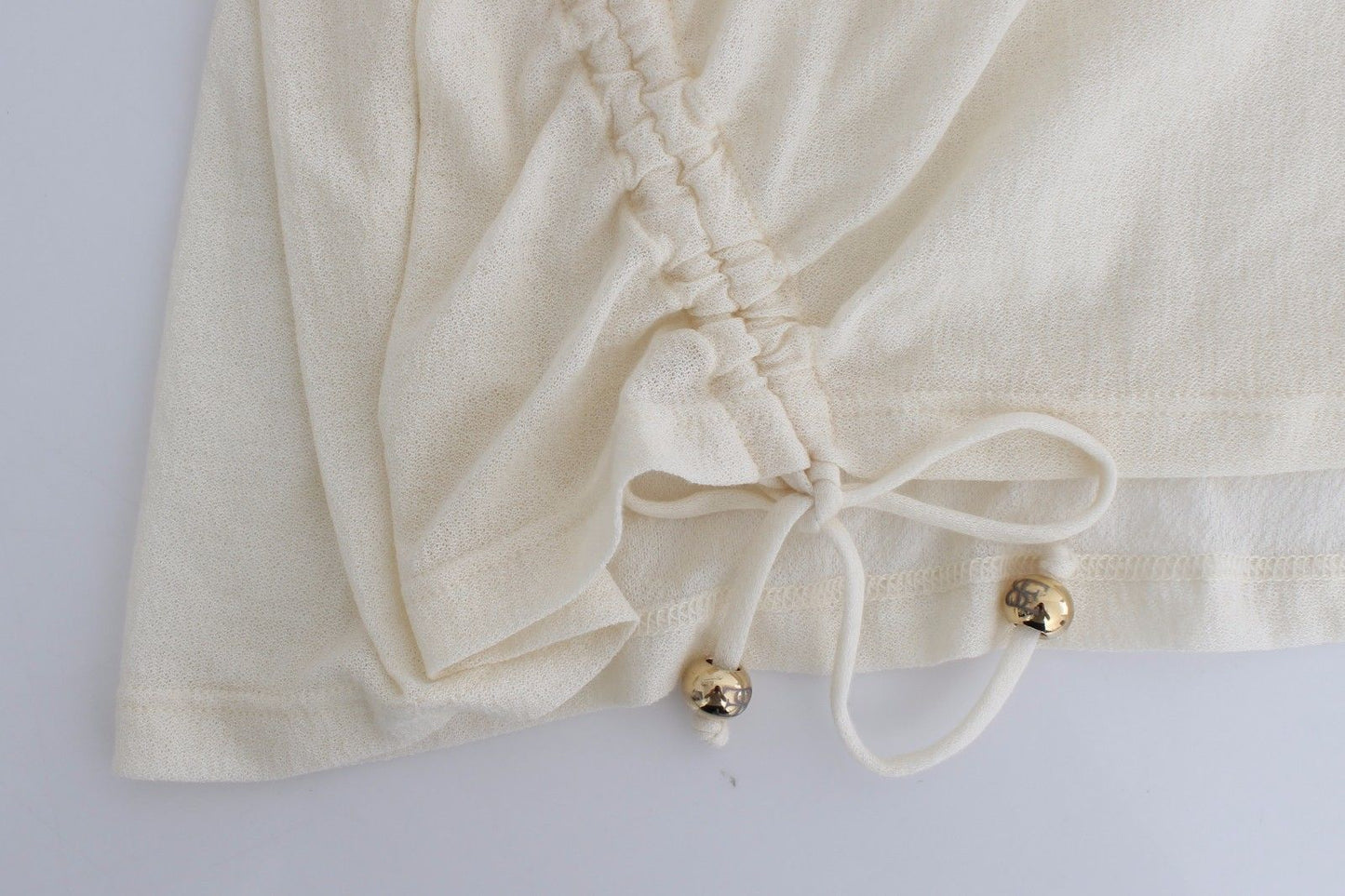 Beachwear White T-Shirt Top Blouse - coffeewithmee2Ermanno ScervinoP0843S