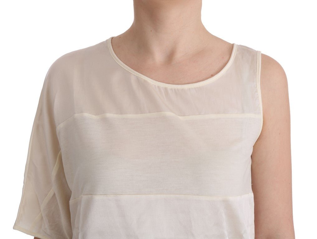 Beige Asymmetric Top Blouse - coffeewithmee2Costume NationalP2014S