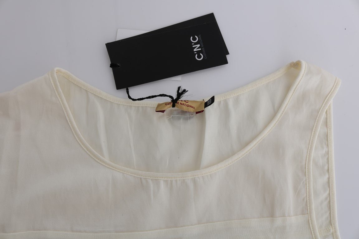 Beige Asymmetric Top Blouse - coffeewithmee2Costume NationalP2014S