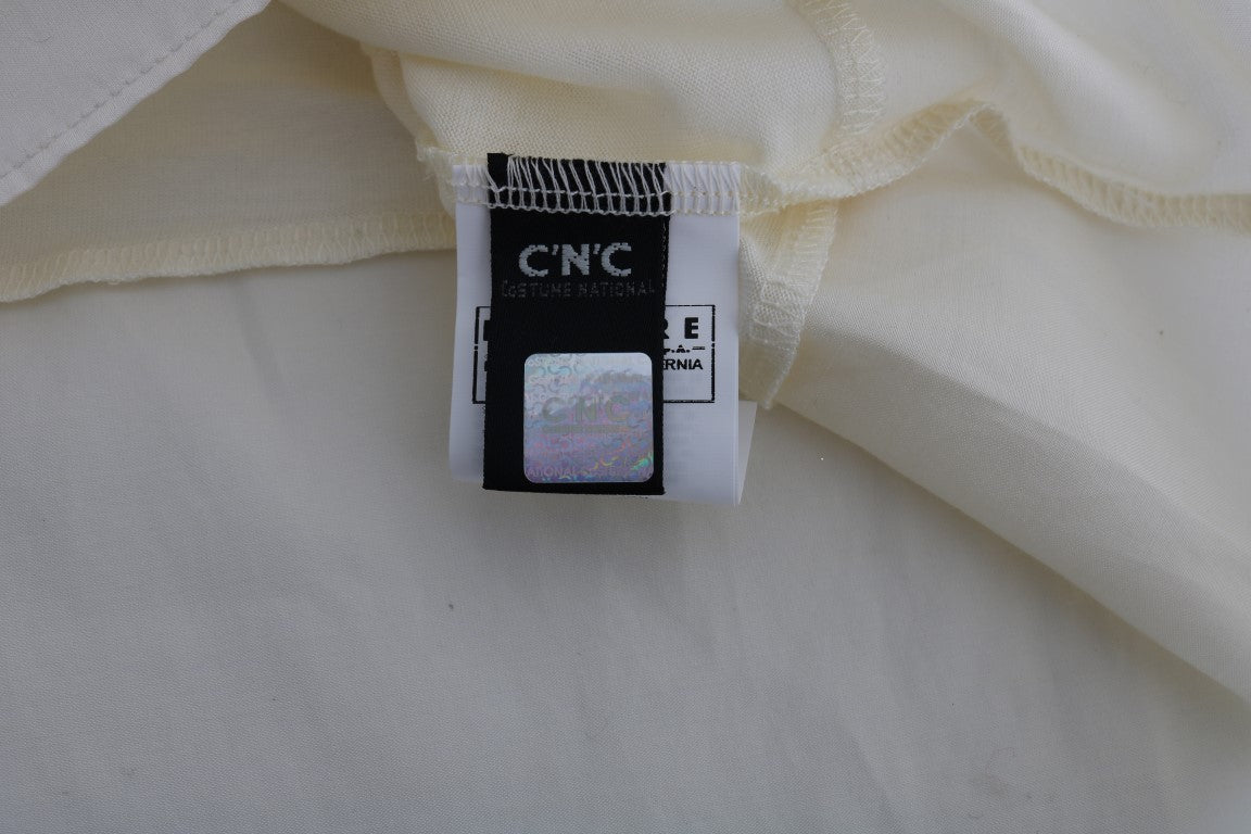 Beige Asymmetric Top Blouse - coffeewithmee2Costume NationalP2014S
