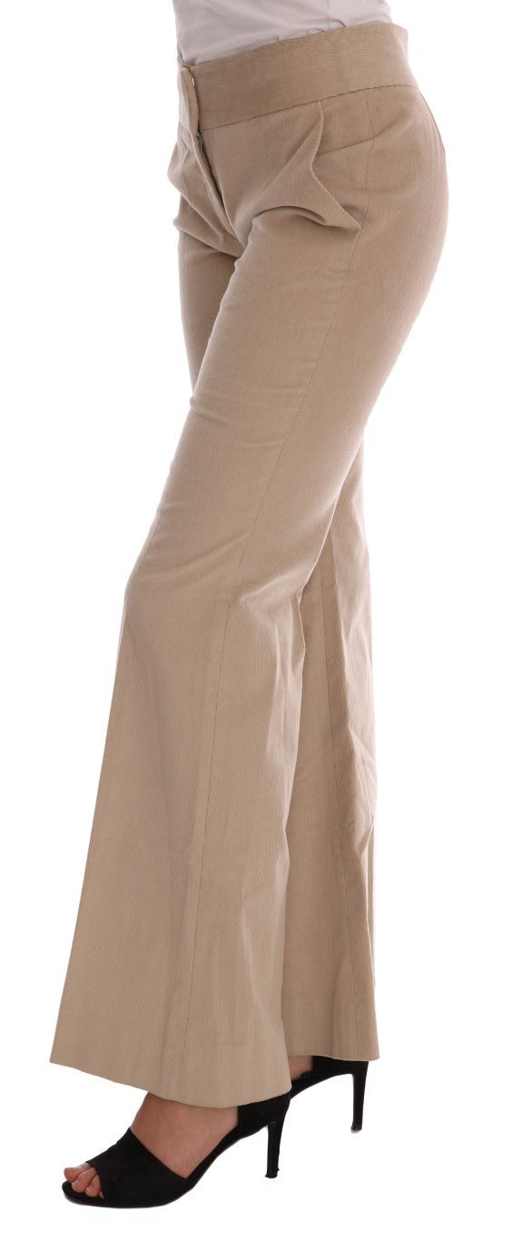 Beige Cotton Bootcut Pants - coffeewithmee2Ermanno ScervinoP2192S