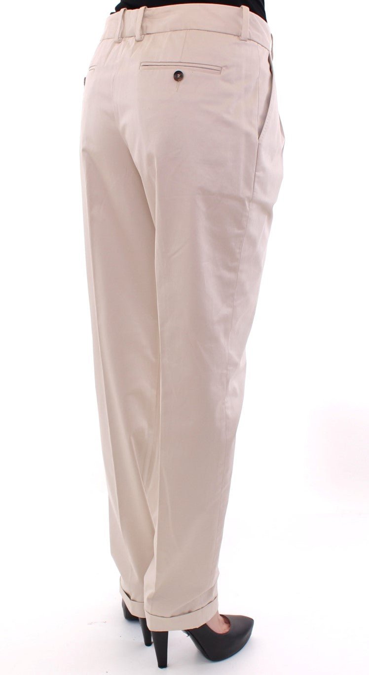 Beige Cotton Chinos Pants - coffeewithmee2Dolce & GabbanaP1272S