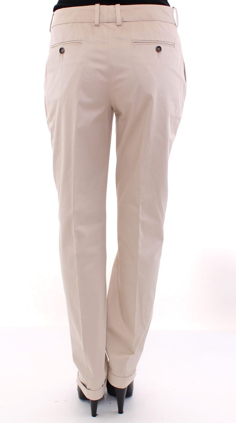 Beige Cotton Chinos Pants - coffeewithmee2Dolce & GabbanaP1272S