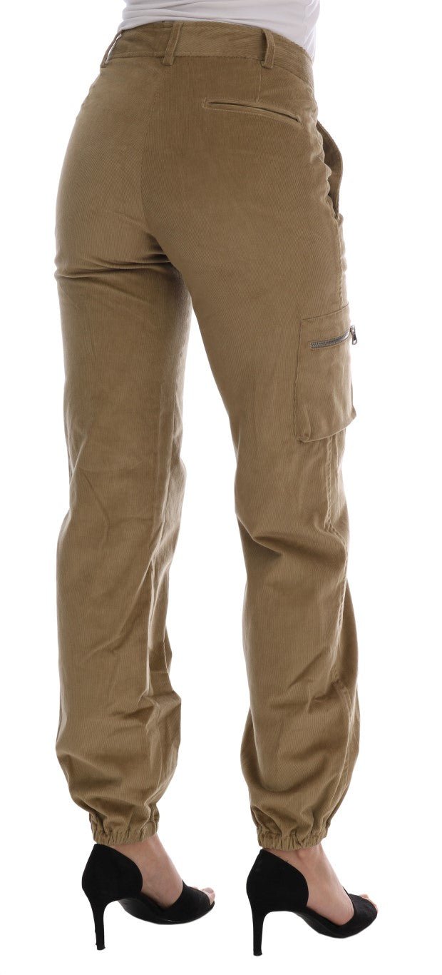 Beige Cotton Corduroys Pants - coffeewithmee2Ermanno ScervinoP2186S