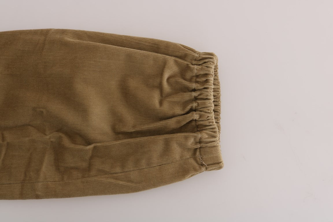 Beige Cotton Corduroys Pants - coffeewithmee2Ermanno ScervinoP2186S