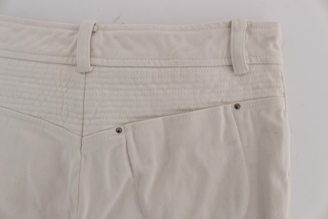 Beige Cotton Slim Fit Denim Jeans - coffeewithmee2Ermanno ScervinoP1839S