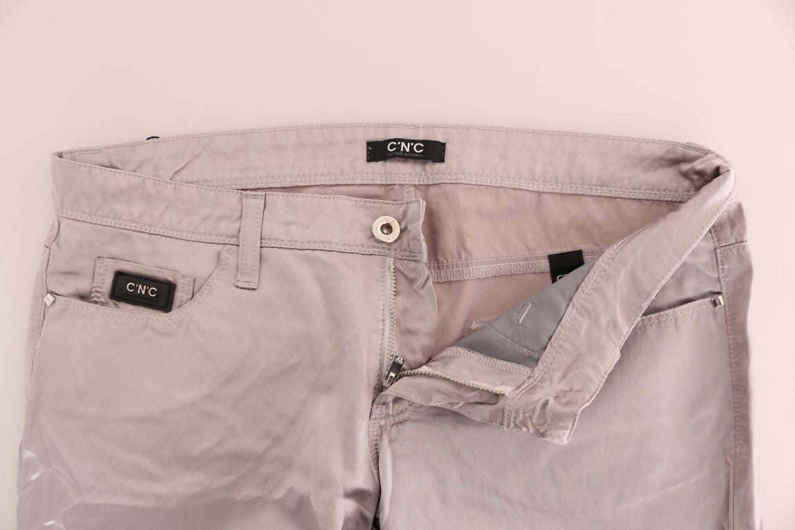Beige Cotton Slim Fit Jeans - coffeewithmee2Costume NationalP2139S