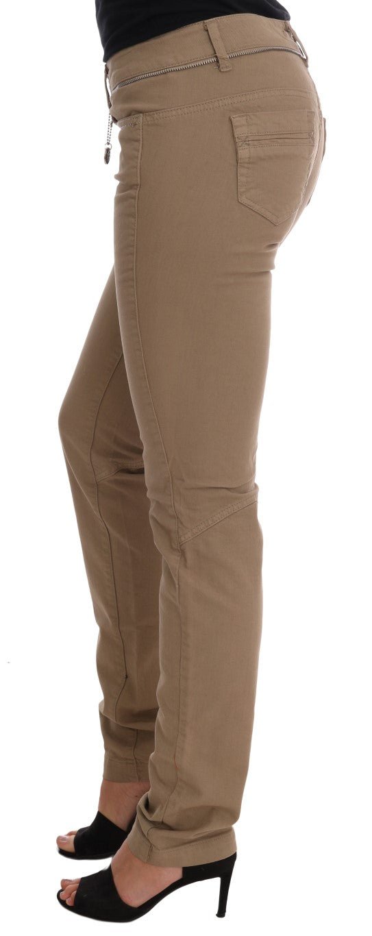 Beige Cotton Stretch Slim Fit Jeans - coffeewithmee2Costume NationalP2132S