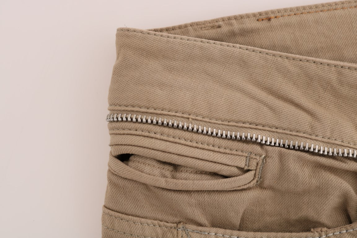 Beige Cotton Stretch Slim Fit Jeans - coffeewithmee2Costume NationalP2132S