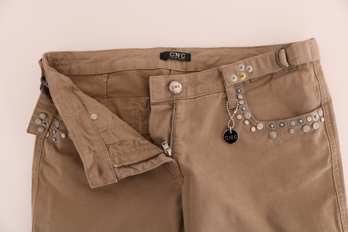 Beige Cotton Stretch Slim Fit Jeans - coffeewithmee2Costume NationalP2133S