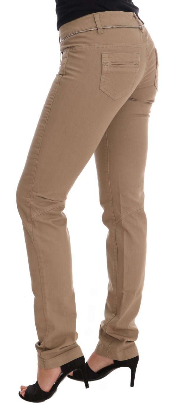 Beige Cotton Stretch Slim Fit Jeans - coffeewithmee2Costume NationalP2132S