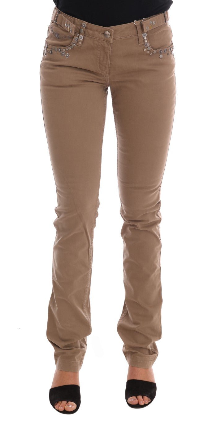 Beige Cotton Stretch Slim Fit Jeans - coffeewithmee2Costume NationalP2133S