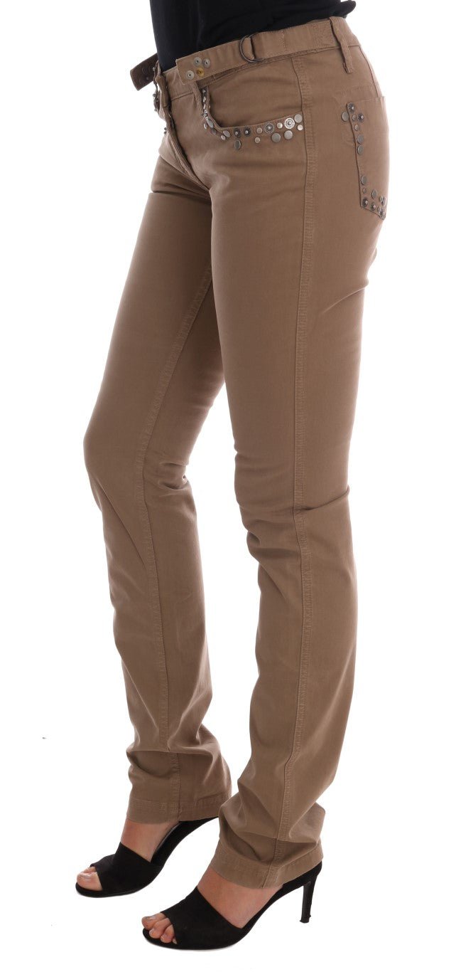 Beige Cotton Stretch Slim Fit Jeans - coffeewithmee2Costume NationalP2133S