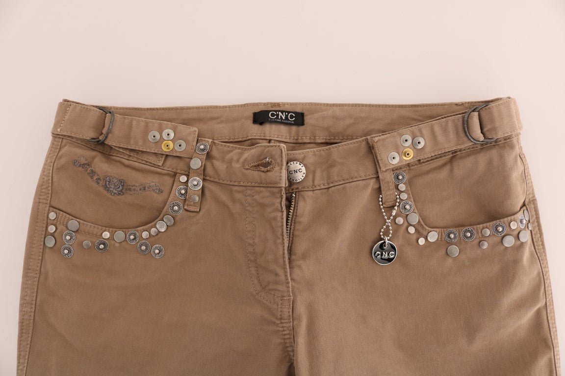 Beige Cotton Stretch Slim Fit Jeans - coffeewithmee2Costume NationalP2133S
