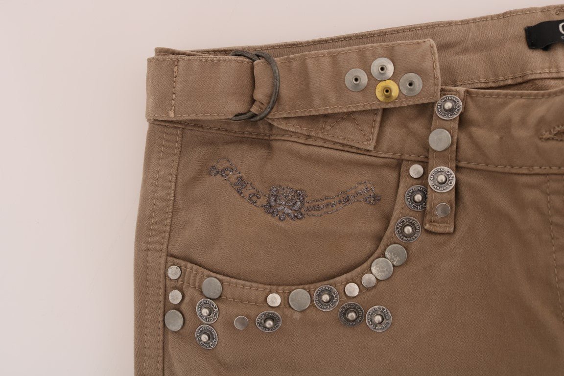 Beige Cotton Stretch Slim Fit Jeans - coffeewithmee2Costume NationalP2133S