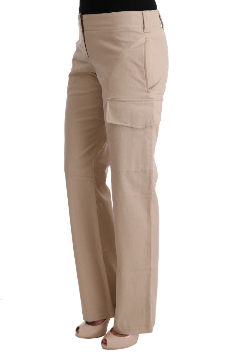 Beige Cotton Wool Regular Fit Pants - coffeewithmee2Ermanno ScervinoP1953S