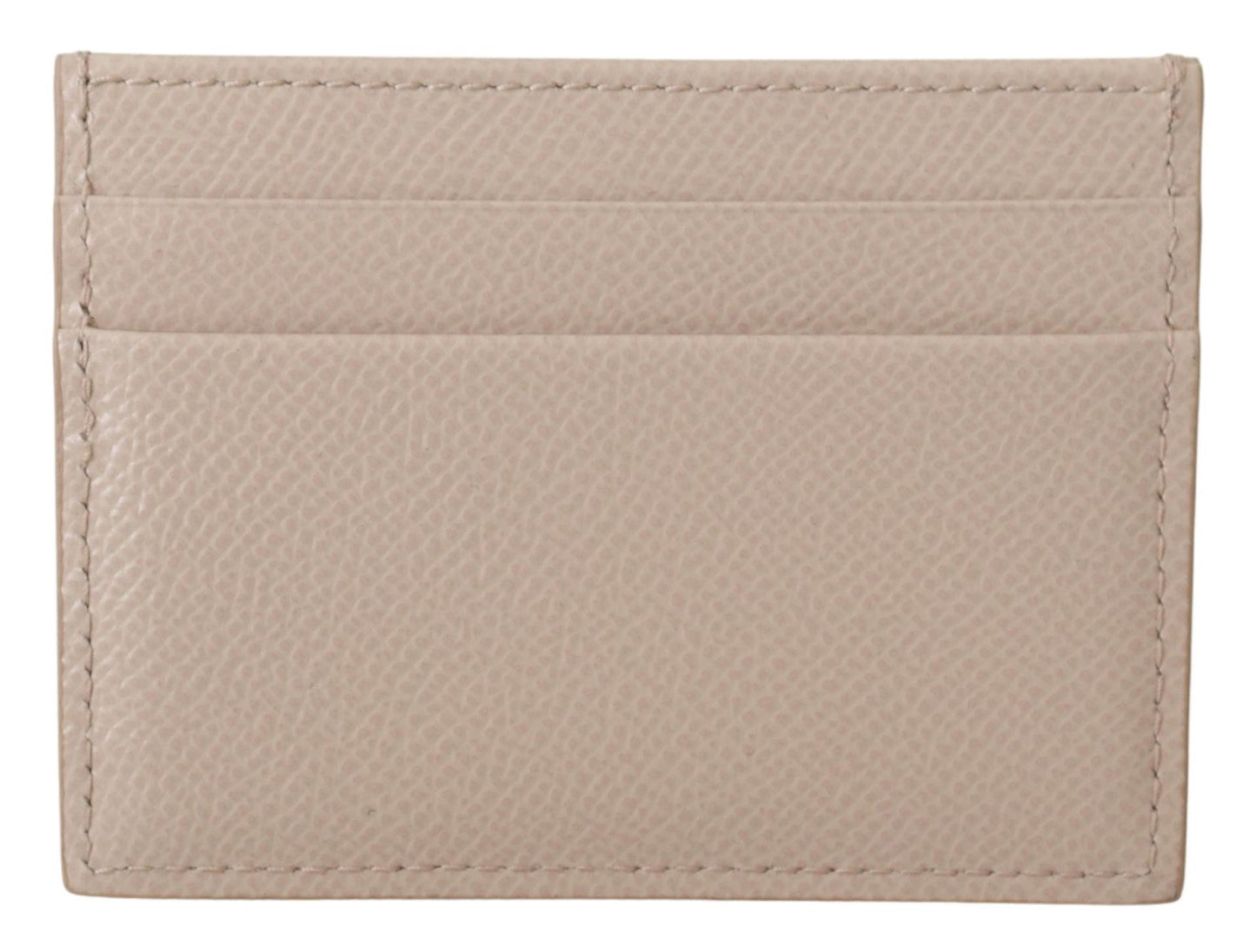 Beige Dauphine Leather Jewel DG Logo Wallet - coffeewithmee2Dolce & GabbanaP0382S