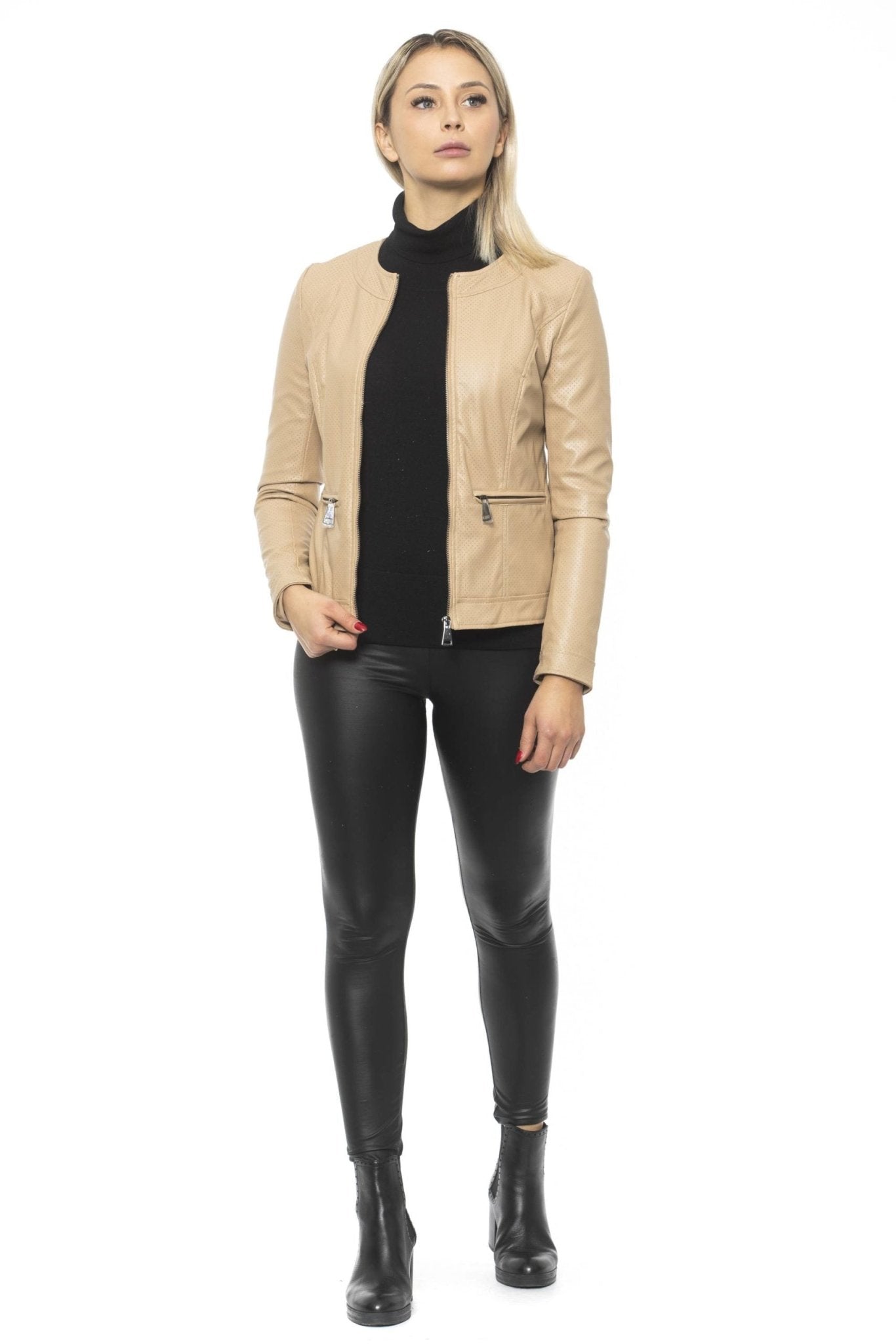 Beige Jackets & Coat - coffeewithmee219V69 ItaliaP3155S