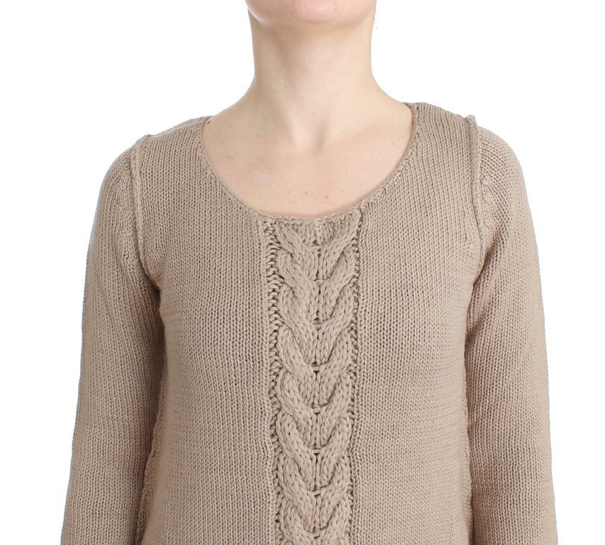 Beige knitted wool sweater - coffeewithmee2CavalliP0548S