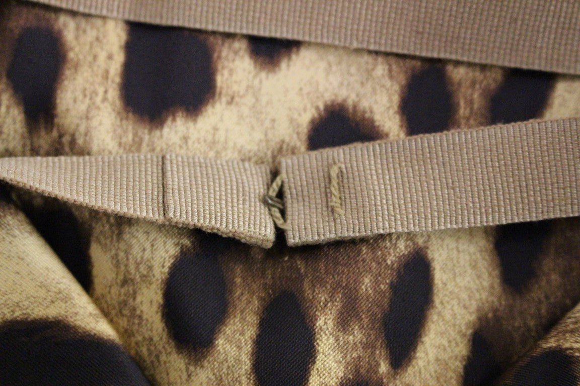 Beige Leopard Corduroy Long Skirt - coffeewithmee2Dolce & GabbanaP1277S