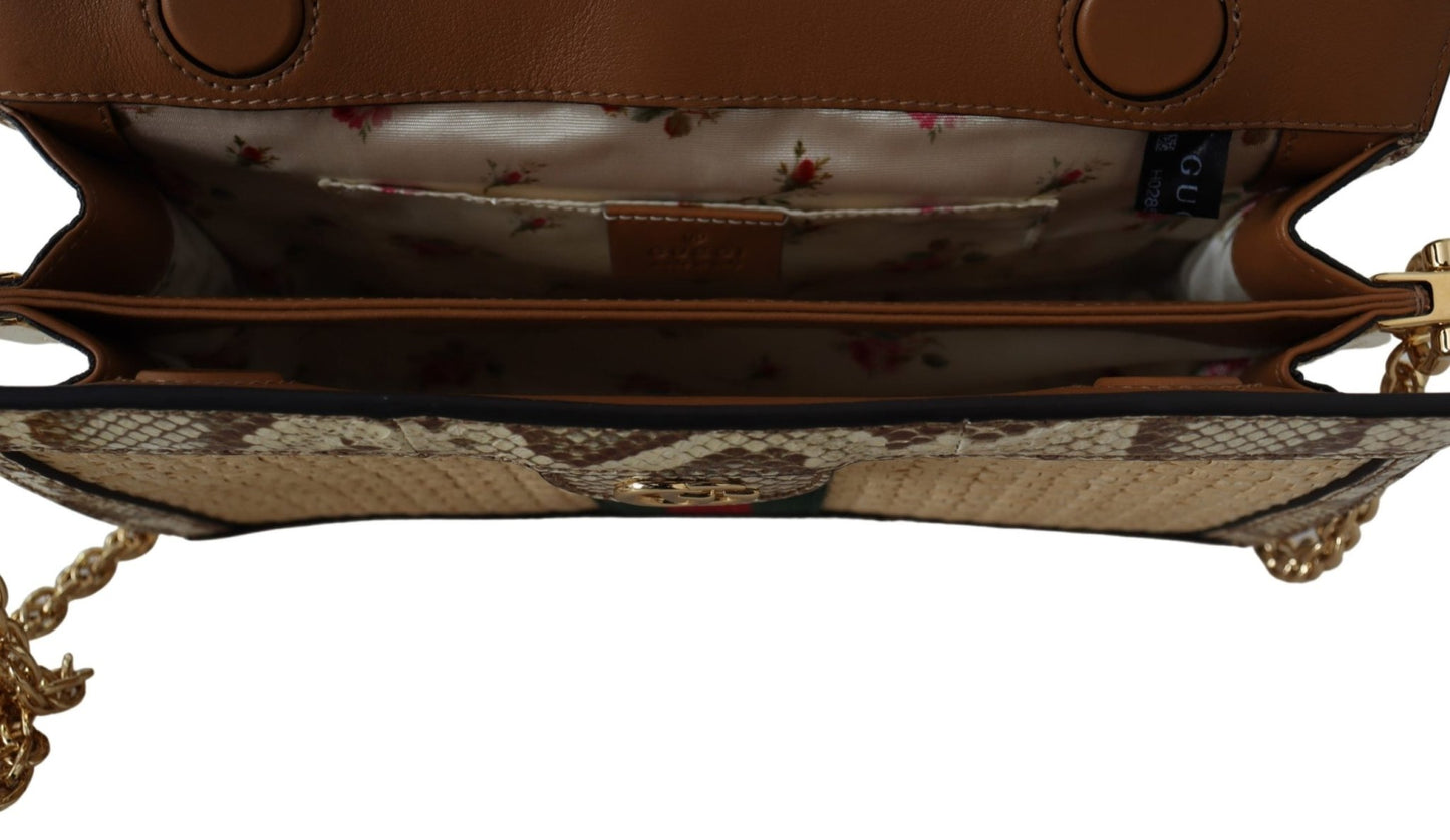 Beige Orphidia Chain Shoulder Bag - coffeewithmee2GucciP0237S