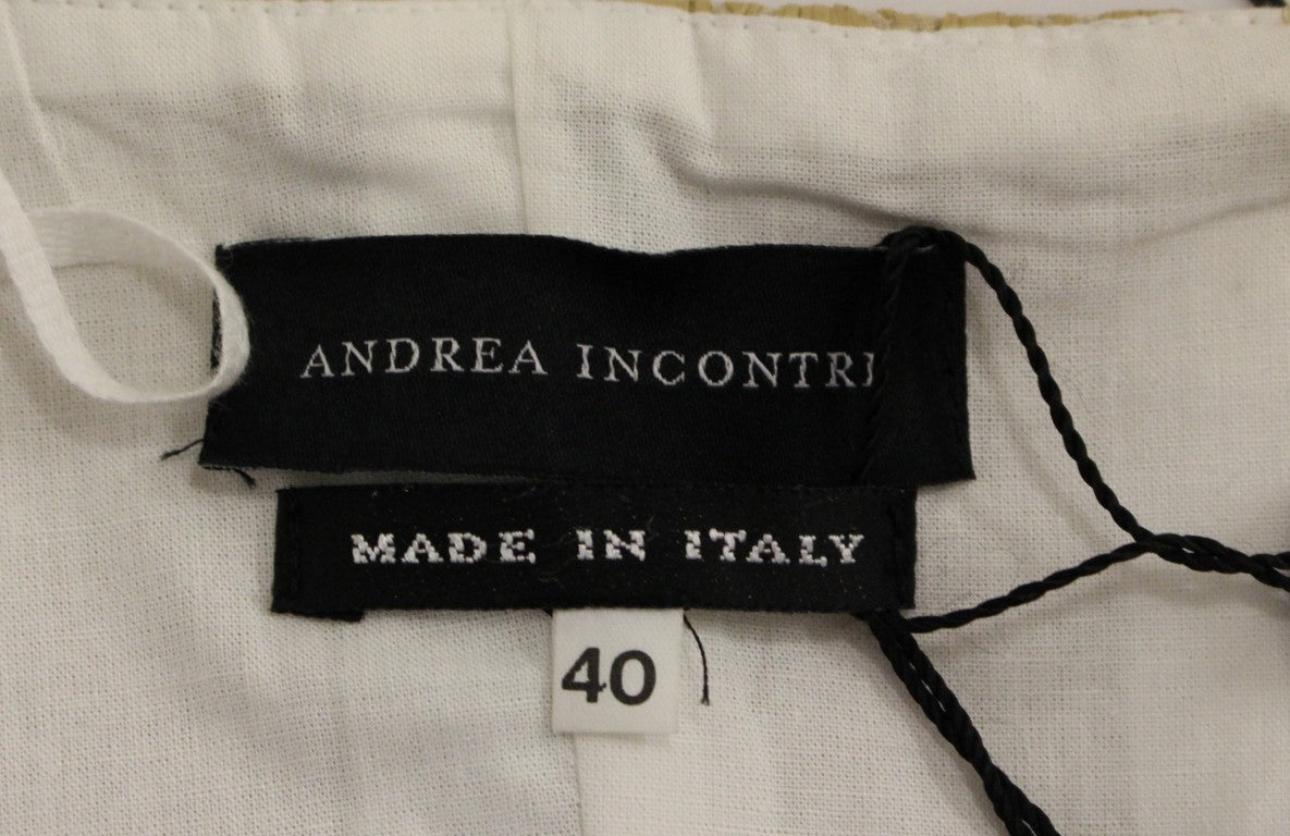 Beige Silk Cami Tank Top - coffeewithmee2Andrea IncontriP1048S