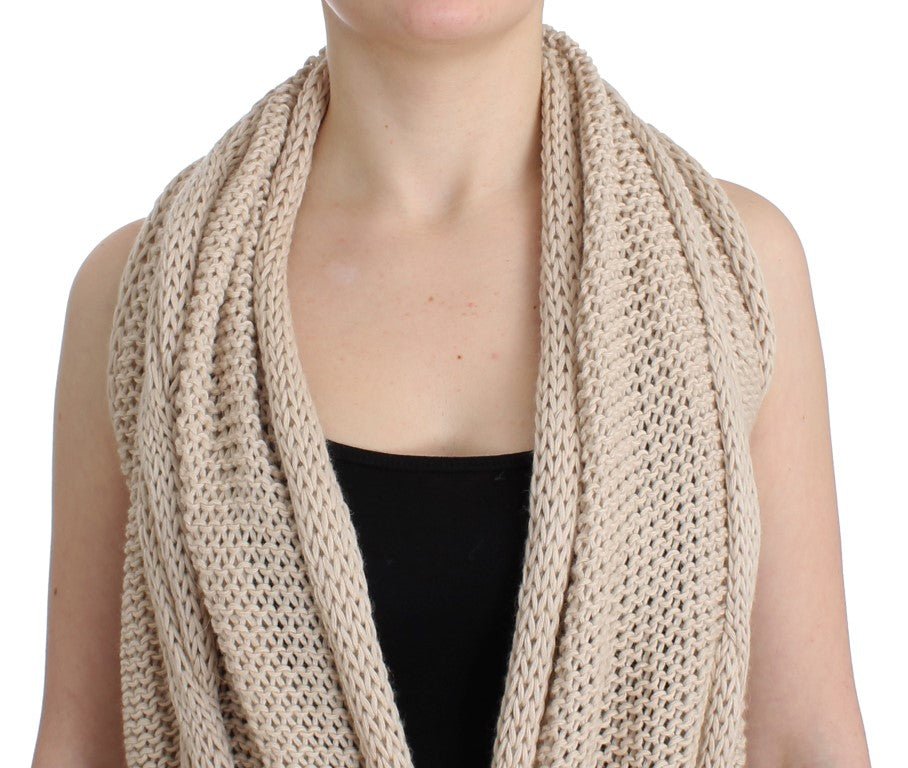 Beige sleeveless knitted cardigan - coffeewithmee2Costume NationalP0695S
