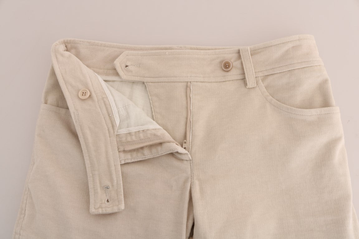 Beige Slim Jeans Corduroy Skinny Pants - coffeewithmee2Ermanno ScervinoP2169S