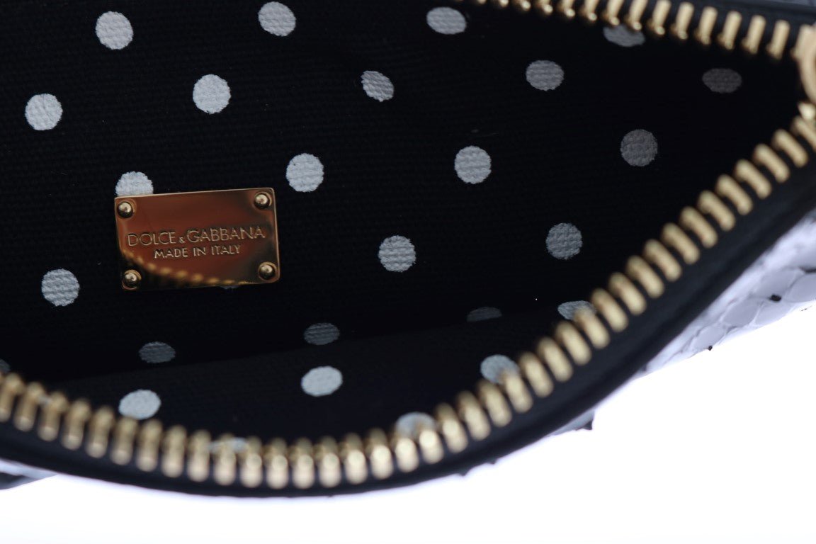 Beige Straw Snakeskin Pom Pom Crystal AGNESE Bag - coffeewithmee2Dolce & GabbanaP0043S