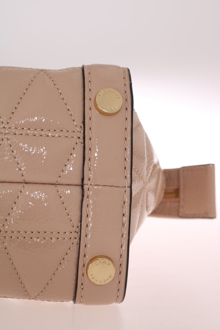 Beige VIVIANNE Patent Messenger Bag - coffeewithmee2Michael KorsP0049S