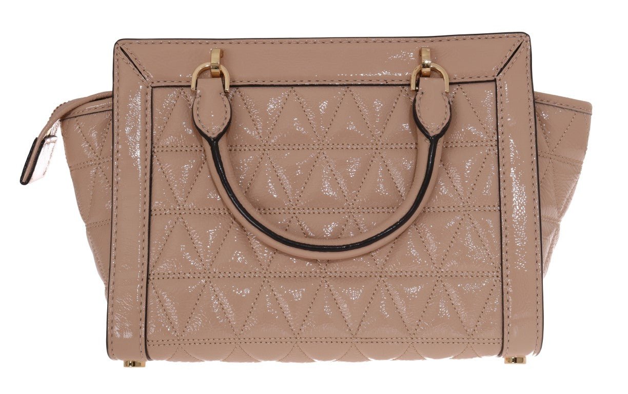 Beige VIVIANNE Patent Messenger Bag - coffeewithmee2Michael KorsP0049S