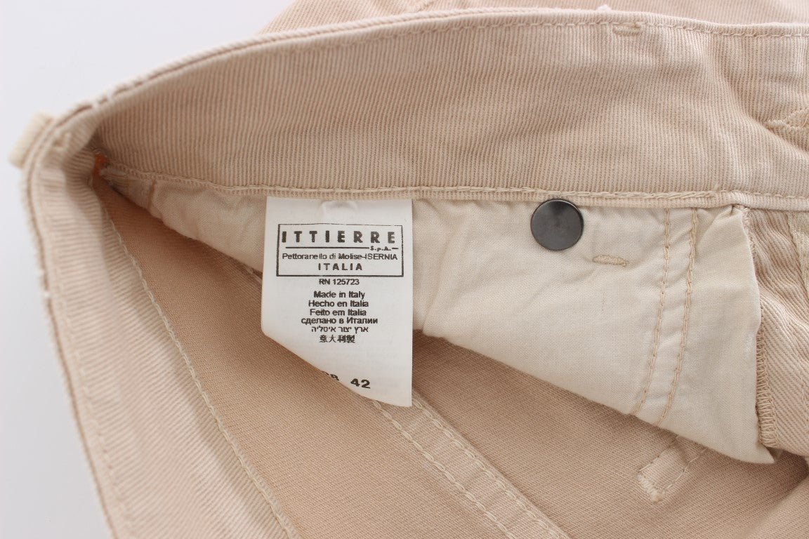 Beige Wash Slim Fit Cotton Stretch Jeans - coffeewithmee2CavalliP0894S